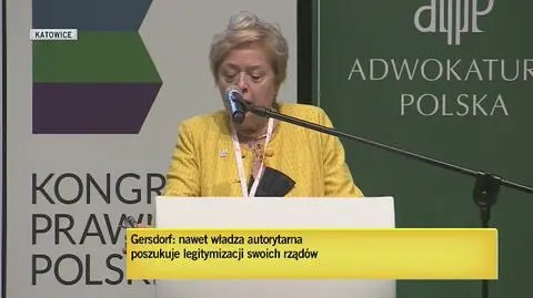 - Musimy szybko stworzyć platformę współpracy prawników różnych profesji - mówiła Małgorzata Gersdorf.