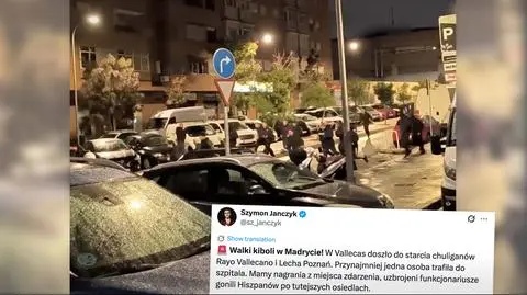 Kibice Lecha starli się w Madrycie z fanami Rayo Vallecano