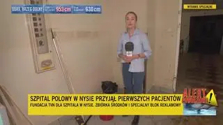 Szpital polowy w Nysie przyjął pierwszych pacjentów. A jak wygląda zalany SOR powiatowego szpitala? (20.09.2024)