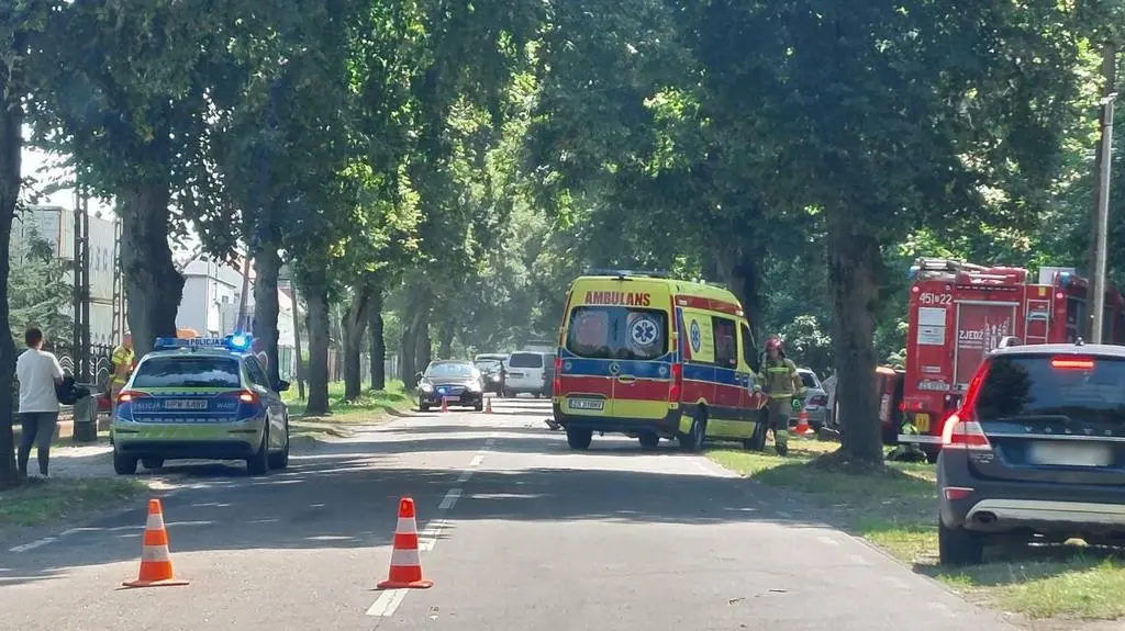Potrącenie policjanta. W wypadku uczestniczyła kobieta w ciąży