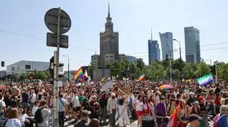 Uczestnicy Parady Równości w Warszawie