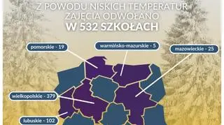 Zamknięte szkoły w całej Polsce 