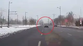 Kierujący jechał pod prąd jedną z głównych ulic Łodzi