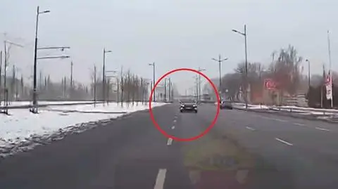 Kierujący jechał pod prąd jedną z głównych ulic Łodzi