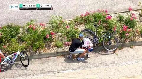 Poważna kraksa w Giro d'Italia Donne. Wiceliderka wyścigu skończyła etap w karetce