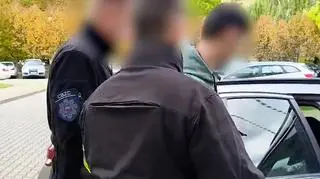 Jeden z zatrzymanych mężczyzn 