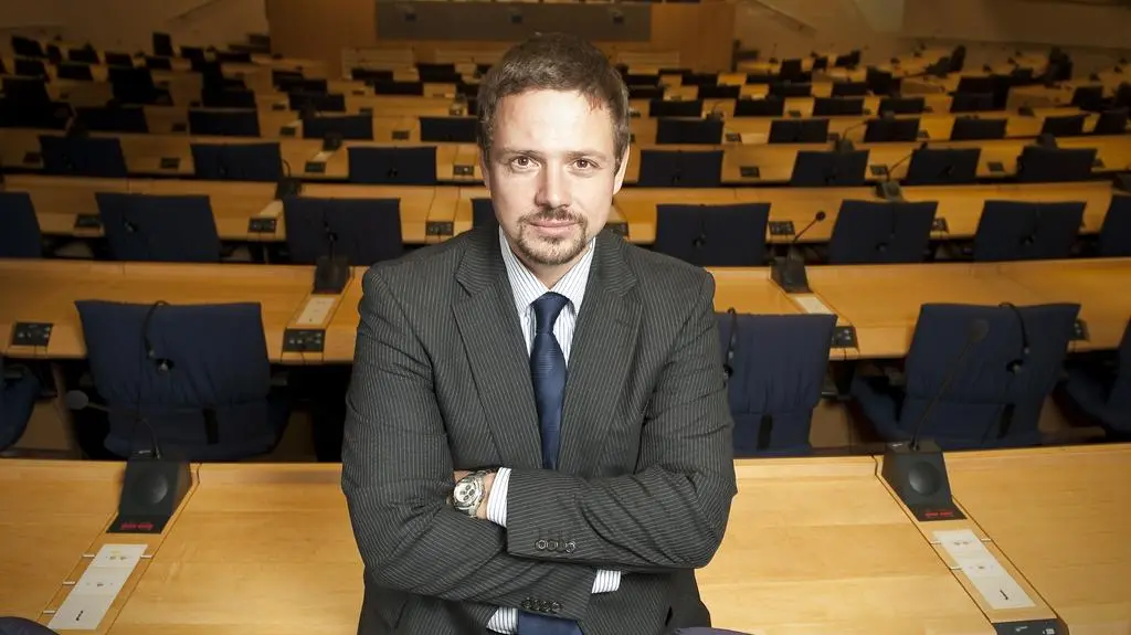 Rafał Trzaskowski w Brukseli, 2009 r. 