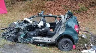 Tragiczny wypadek na dk15