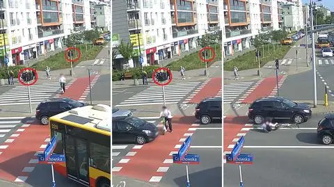 Wypadek hulajnogisty