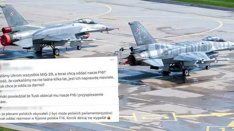 Chcą "oddać Ukrainie nasze F-16"? Wyjaśniamy, skąd ten przekaz
