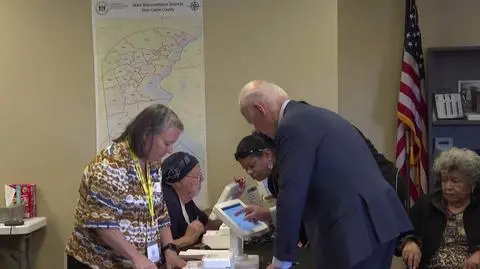 Biden głosuje
