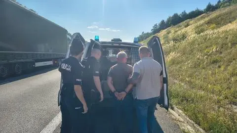 Zatrzymanie 62-latka na autostradzie