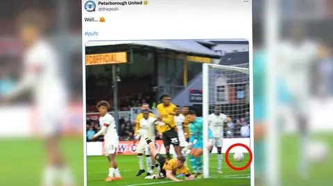 Gol widmo. Piłka w siatce, sędzia nie zauważył