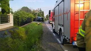 Na miejscu pracowały służby
