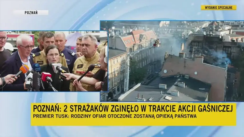 Wojewoda wielkopolski Agata Sobczyk o rannych strażakach: mają poparzenia pierwszego i drugiego stopnia, stłuczenia i obicia