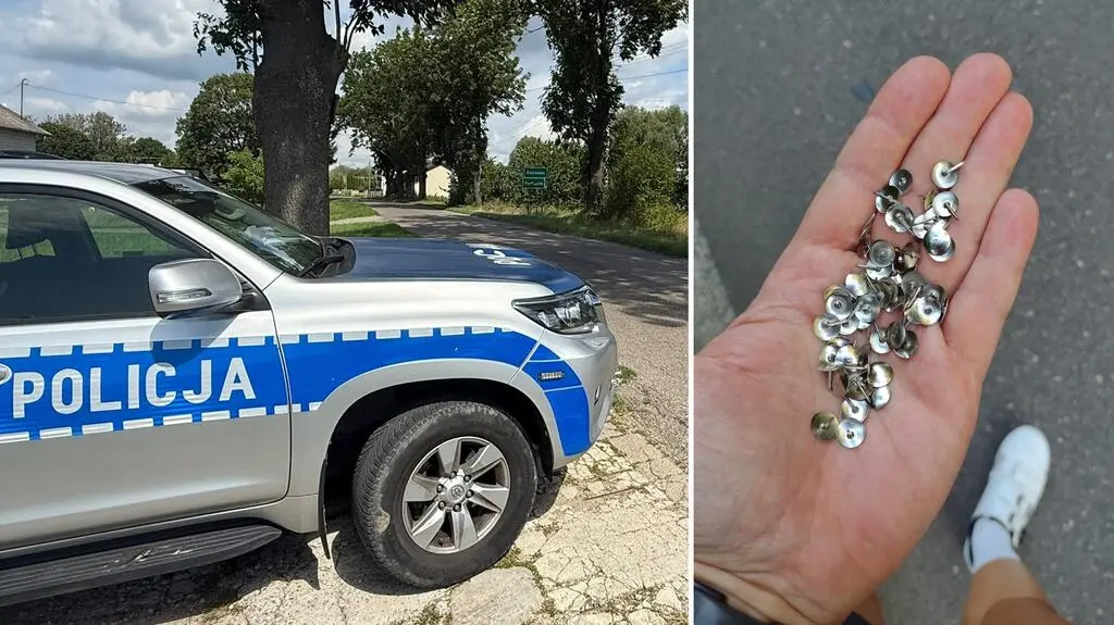 Pinezki z jezdni zbierają garściami. Komu przeszkadzają rowerzyści