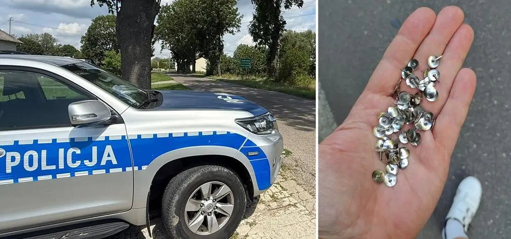 Pinezki z jezdni zbierają garściami. Komu przeszkadzają rowerzyści