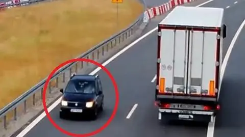 Kierowca osobówki jechał pod prąd na S1