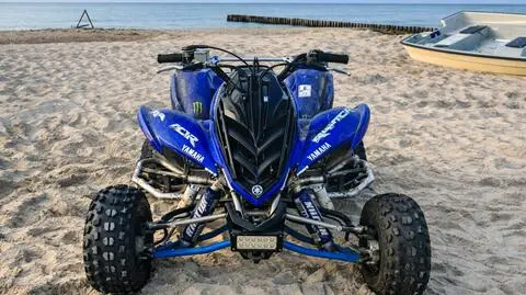 Quad zatrzymany na plaży