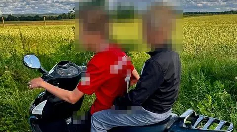 14-latek wiózł na skuterze 11-latka 