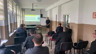 Priests during a lecture