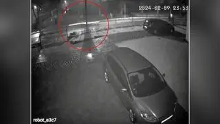 Miejsce, w którym został potrącony 10-letni Mateusz z Wawrowa. Zdjęcie z monitoringu