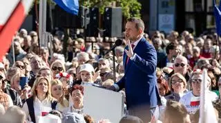 Pod koniec kwietnia w Poznaniu odbył się wiec Rafała Trzaskowskiego