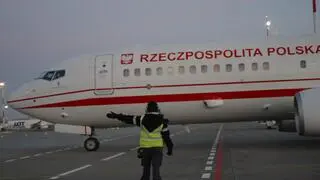 Rządowy samolot leci na Bliski Wschód