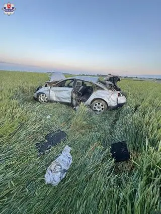Auto zostało zniszczone 