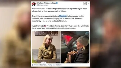 Białoruski reżim wypuścił troje więźniów politycznych