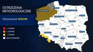 Ostrzeżenia IMGW przed burzami