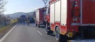 Wypadek na obwodnicy Wojnicza