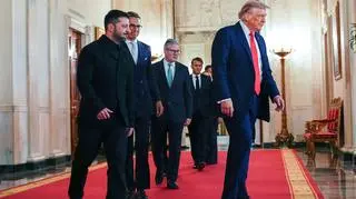 Zełenski, Trump i europejscy przywódcy w Białym Domu