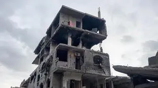 Miasto Gaza w ruinie