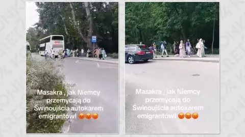 "Niemcy podrzucają nam uchodźców autokarem"? Manipulacja nagraniem ze Świnoujścia