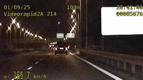 Kierowca jechał ponad 165 km/godz.