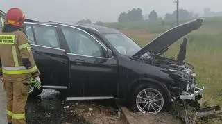 Poważny wypadek na autostradzie A1 w powiecie łęczyckim
