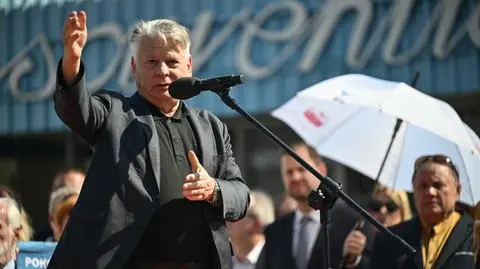 Bogdan Borusewicz podczas obchodów 45. rocznicy podpisania Porozumień Sierpniowych w Gdańsku