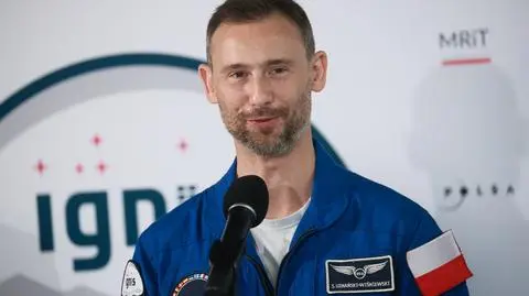 Polski astronauta, członek załogi misji Axiom-4 dr Sławosz Uznański-Wiśniewski już w Warszawie