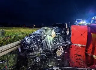 Kierowca bmw zginął na miejscu