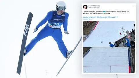 Narta wbita w zeskok. Groźny upadek w Planicy