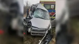 Tragiczny wypadek w Wólce Lesiewskiej (woj. łódzkie)