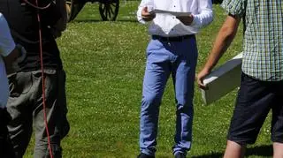 Jarosław Kuźniar i po lewej operator Daniel Wudniak