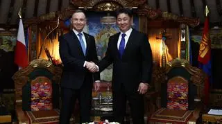 Andrzej Duda i Uchnaagijn Chürelsüch