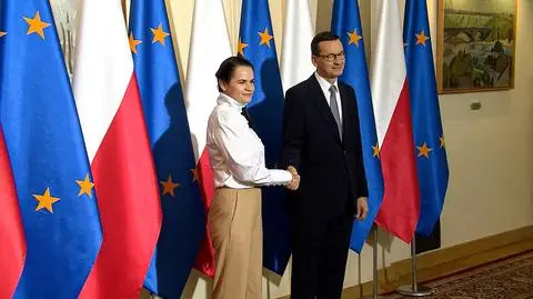 "I think it is impossible to fight violence and give violence". Tsikhanouskaya visits Warsaw