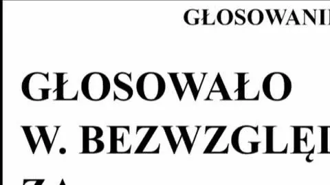 Sejm glosowanie dla Marcina