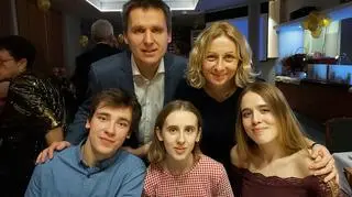 Monika Soćko z rodziną