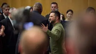 Wołodymyr Zełenski i sekretarz obrony USA Lloyd Austin 