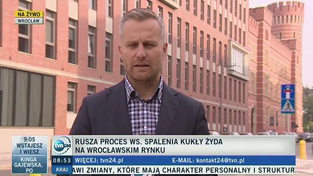 Początek procesu za spalenie kukły Żyda