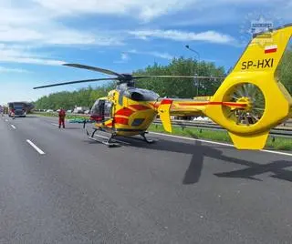 Kierowca zmarł w ciężarówce na autostradzie A4